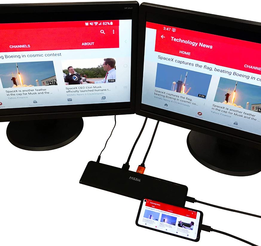 Accell无驱动USB-C 4K对接站