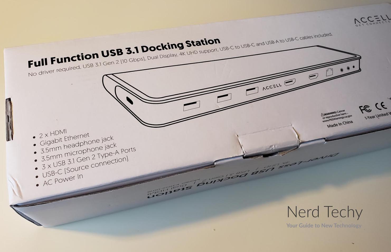 Accell无驱动USB-C 4K对接站