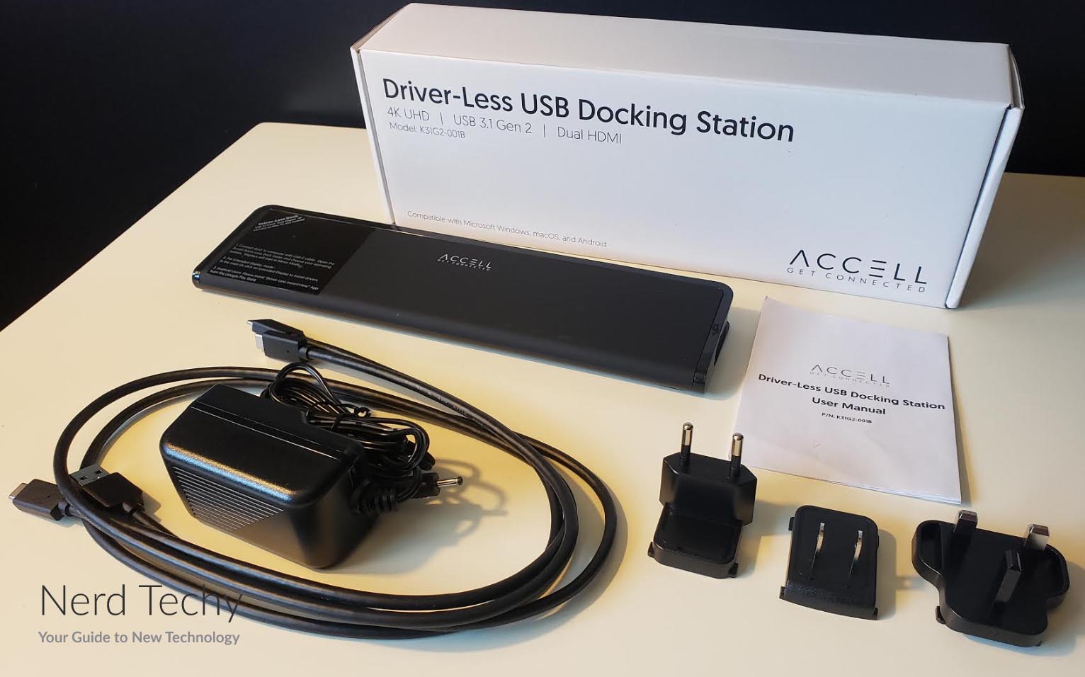 Accell无驱动USB-C 4K对接站