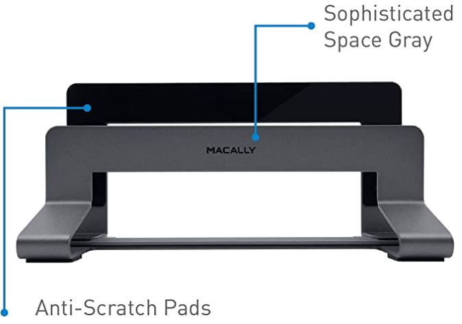 爆墨通用垂直铝制笔记本电脑架